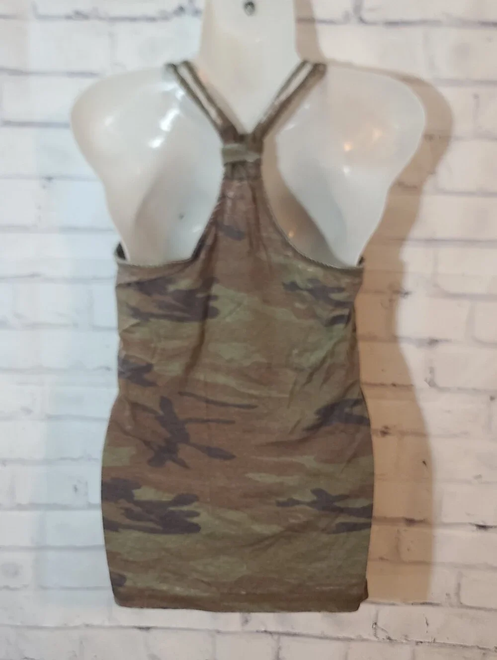 Nashville Camo Burnout Racerback Tank Top Small